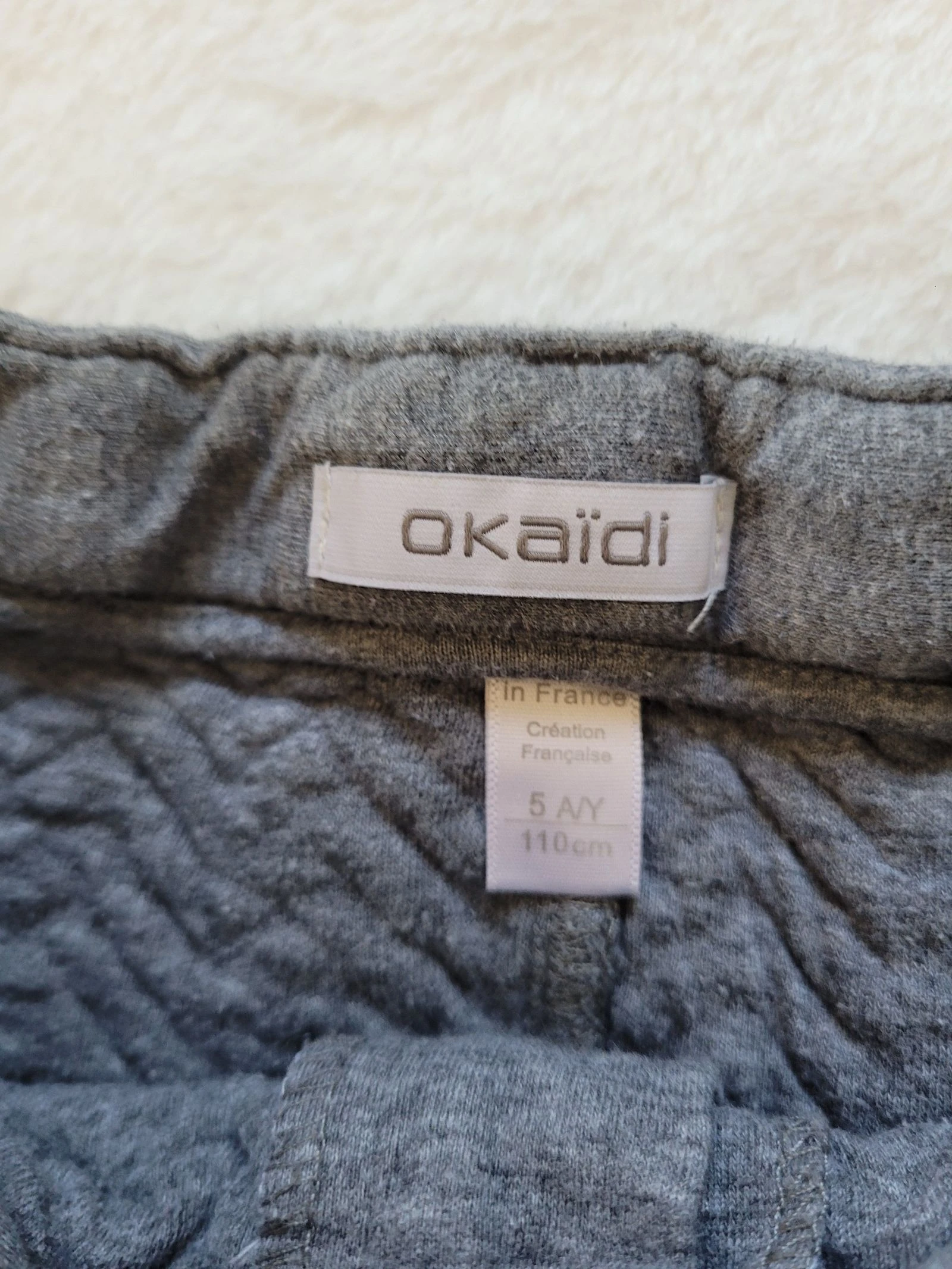 Falda acolchada gris okaidi 5 años – photo 4